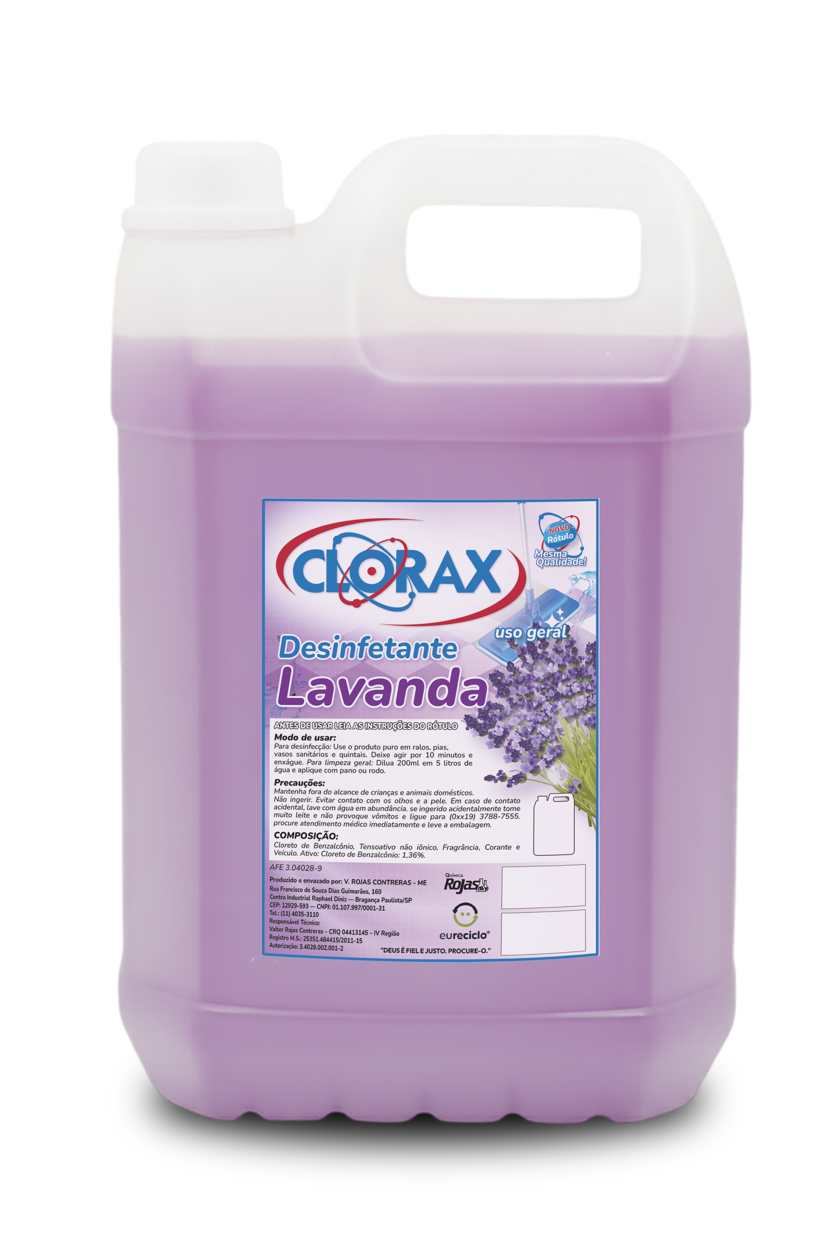 Garrafa de 5L do produto Lavanda